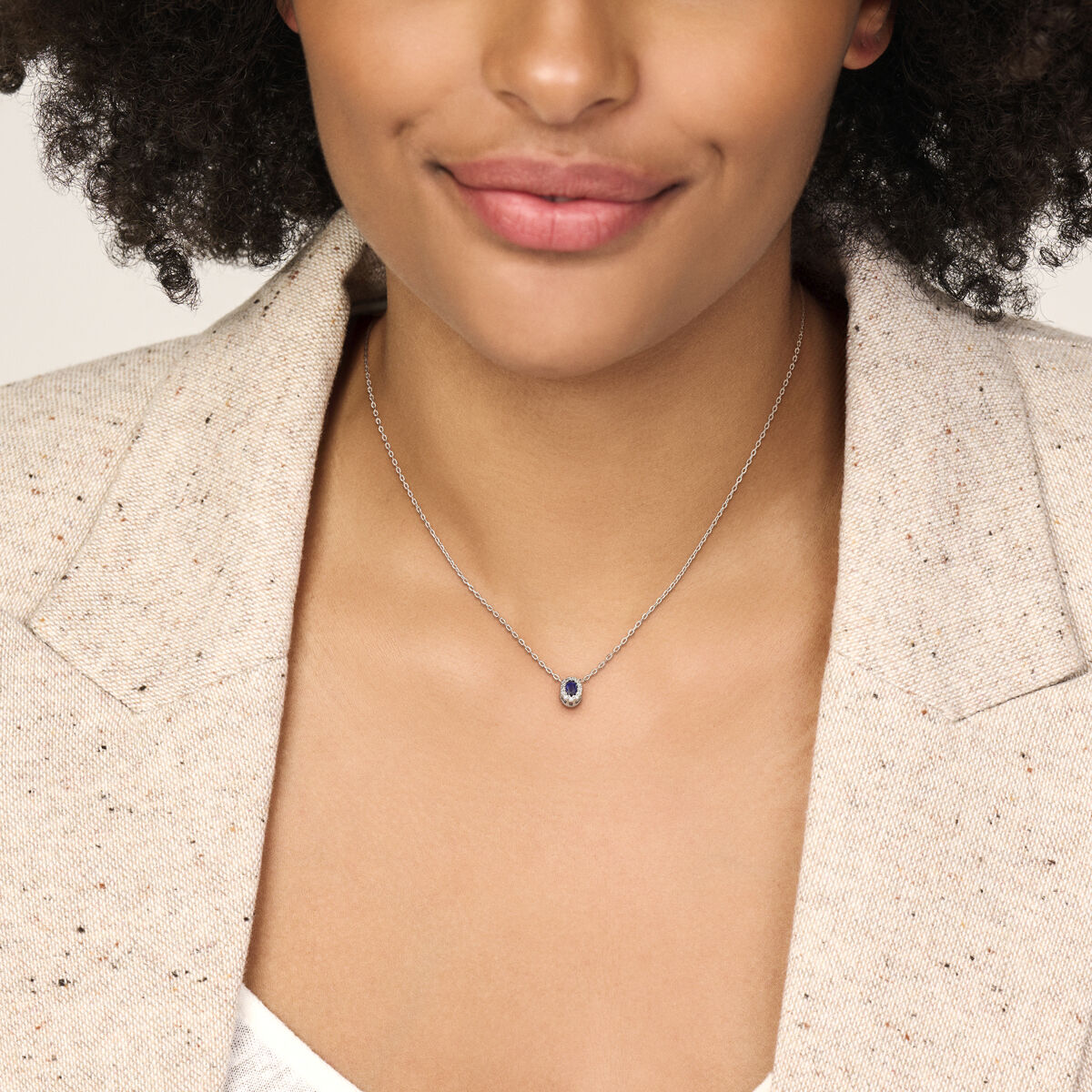 collier saffier zirkonia