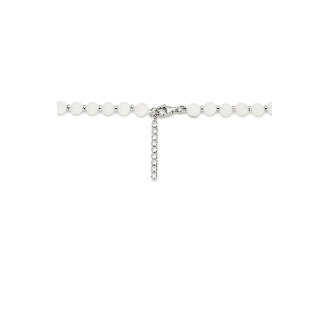 Zilveren collier maansteen