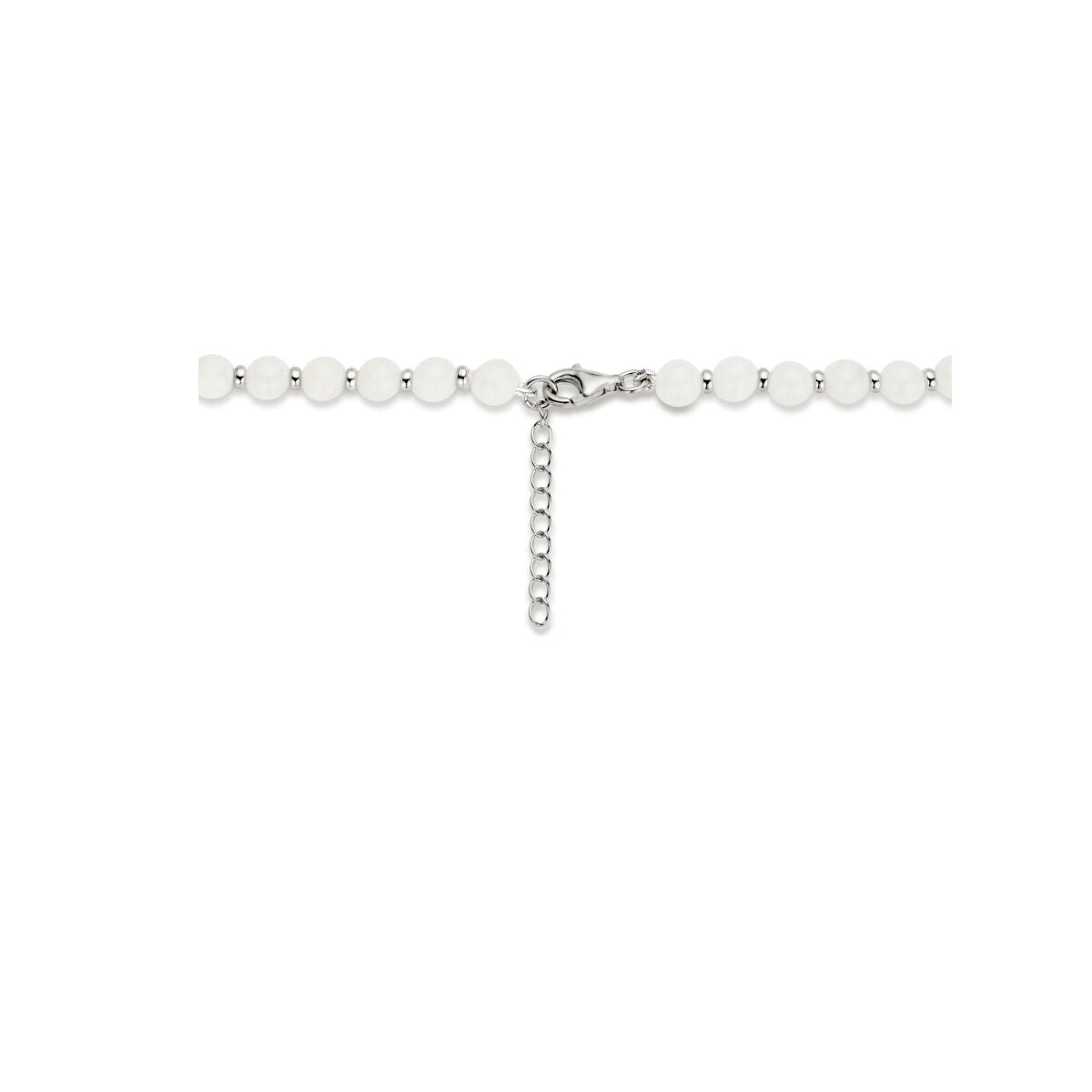 Zilveren collier maansteen