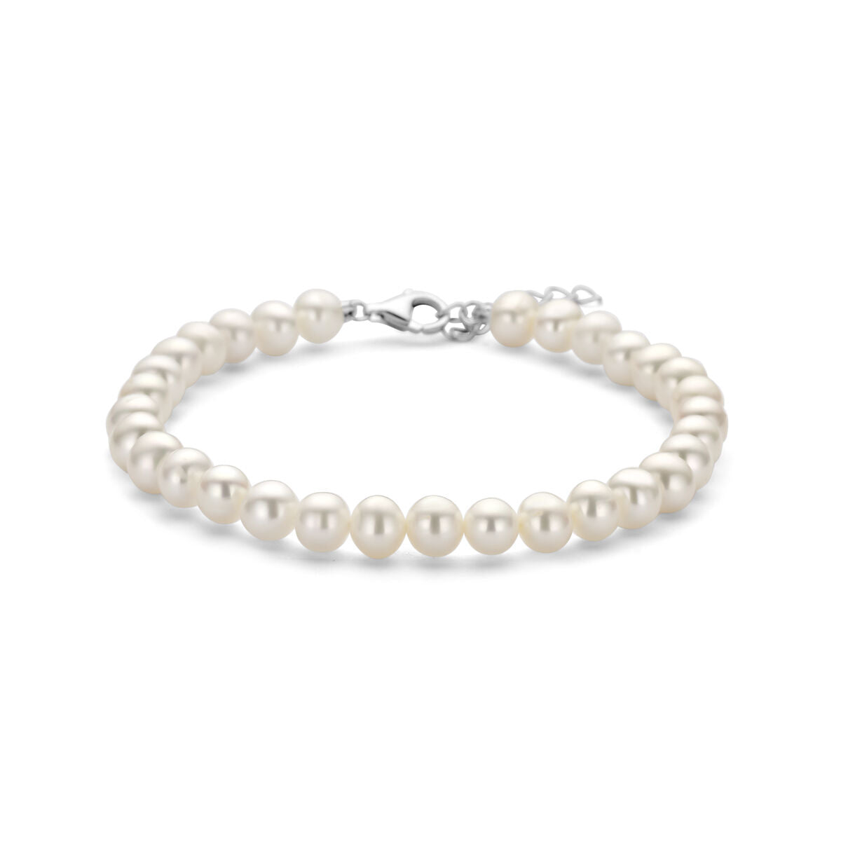 Zilveren armband Parel