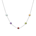 Collier ketting kleurstenen